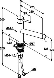 Смеситель для кухни Kludi Steel хром 44850F860